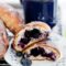 Polish sweet buns with blueberries (jagodzianki)